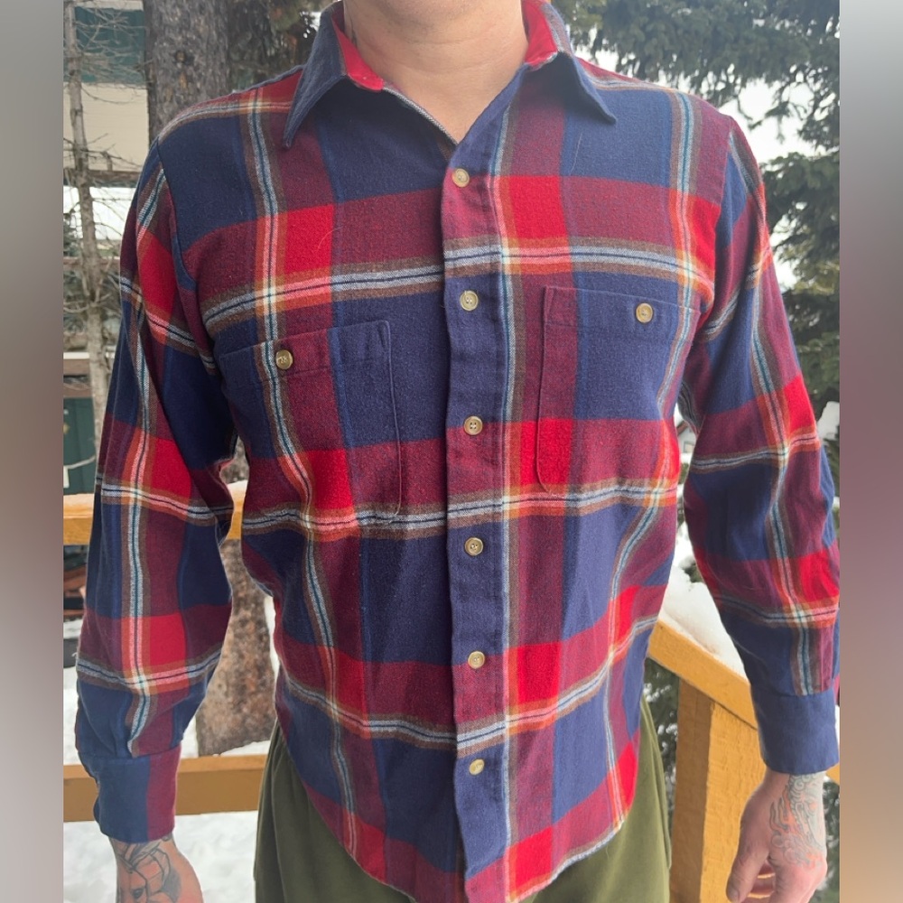 SALE!! 🦆 Vintage 80s Plaid Arrow Sport Shit Jacket